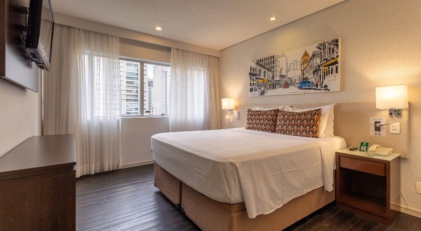 Quarto de casal do Hotel Transamerica Berrini